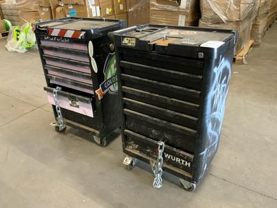 Übersichtsbild von Würth Werkzeugwagen mit Inhalt (2x)